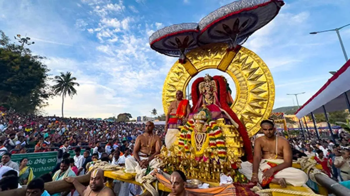 తిరుమలలో `పచ్చ తోరణం`