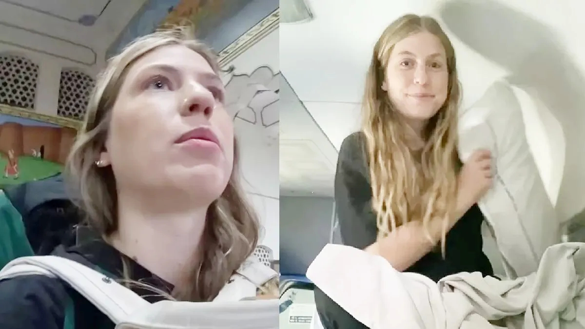 వైరల్ వీడియో: 'ఇండియన్ ట్రైన్ లో ఇది ఊహించలేదు'