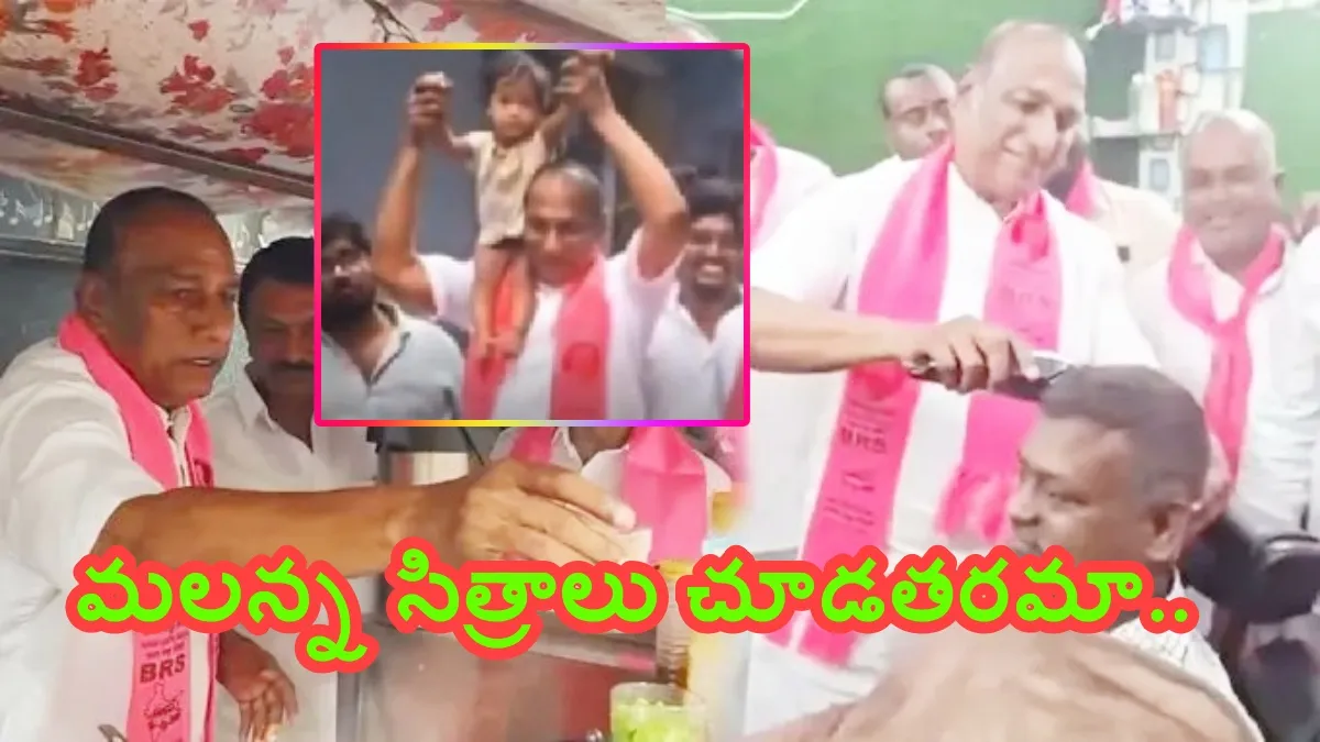 వైరల్ వీడియో: జూబ్లీహిల్స్ లో మల్లారెడ్డి సందడి.. కటింగ్ చేస్తూ.. పాపను ఎత్తుకుని..