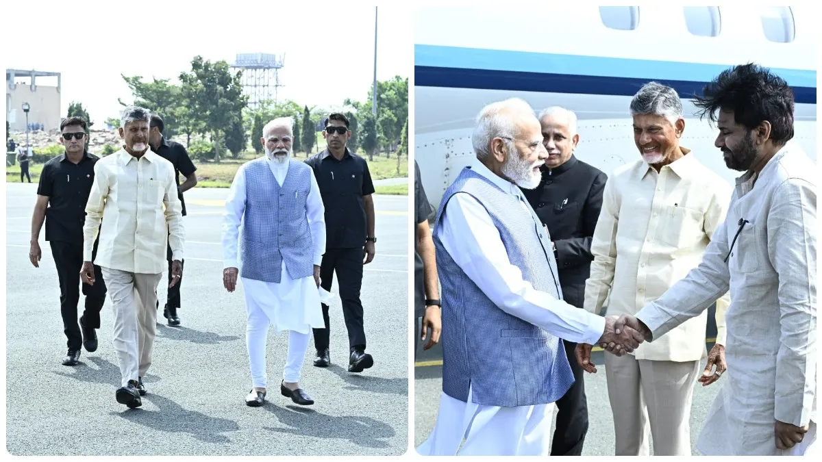 PM Modi Tour: శ్రీశైలంలో మోడీ..! చంద్రబాబు, పవన్ తో కలిసి దర్శనం..!