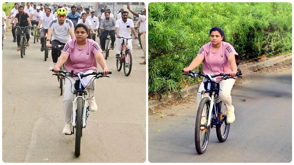 Fit India Movement: సైకిల్ తొక్కిన కలెక్టర్ నాగరాణి..!
