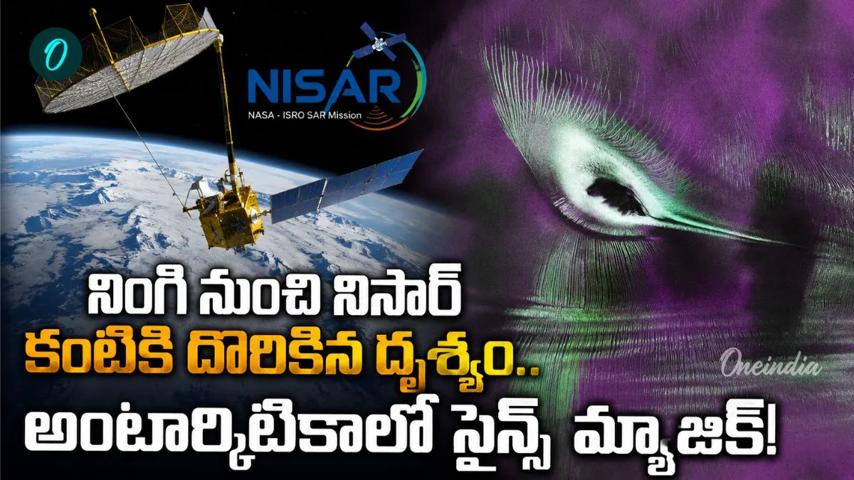 NISAR శాటిలైట్ తీసిన మైండ్ బ్లోయింగ్ పిక్! అంటార్కిటికా మంచులో 'వింత పక్షి'..