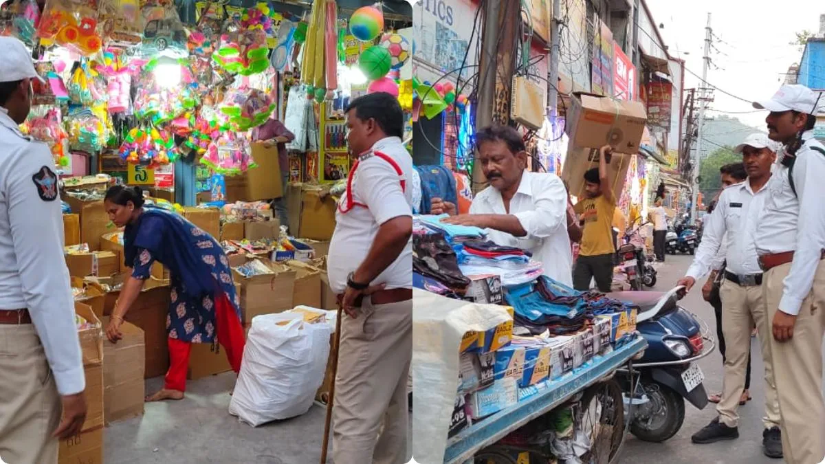 విజయవాడలో చిరు వ్యాపారులకు పోలీసుల షాకులు..! రోడ్డుపై కనిపిస్తే..!