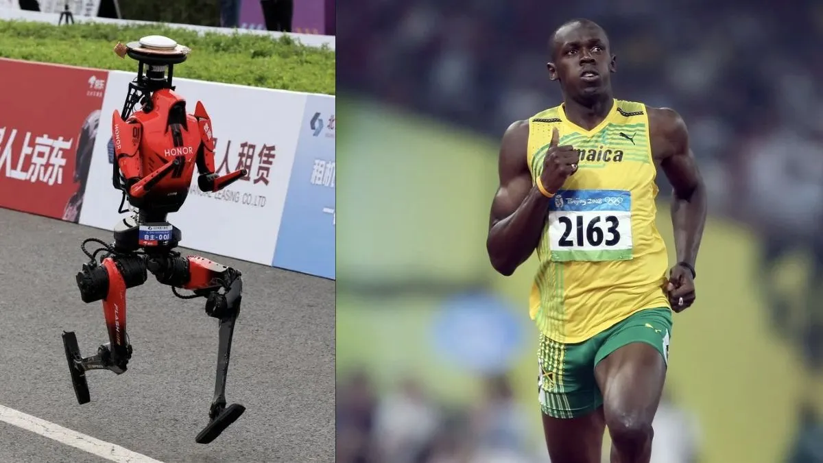 Usain Bolt రికార్డ్ బద్దలైంది. తుఫాన్ వేగంతో రోబో పరుగు: Video