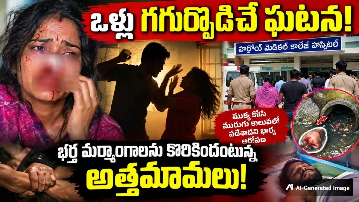 మర్మాంగాలను కొరికిన భార్య.. ముక్కు కోసిన భర్త!
